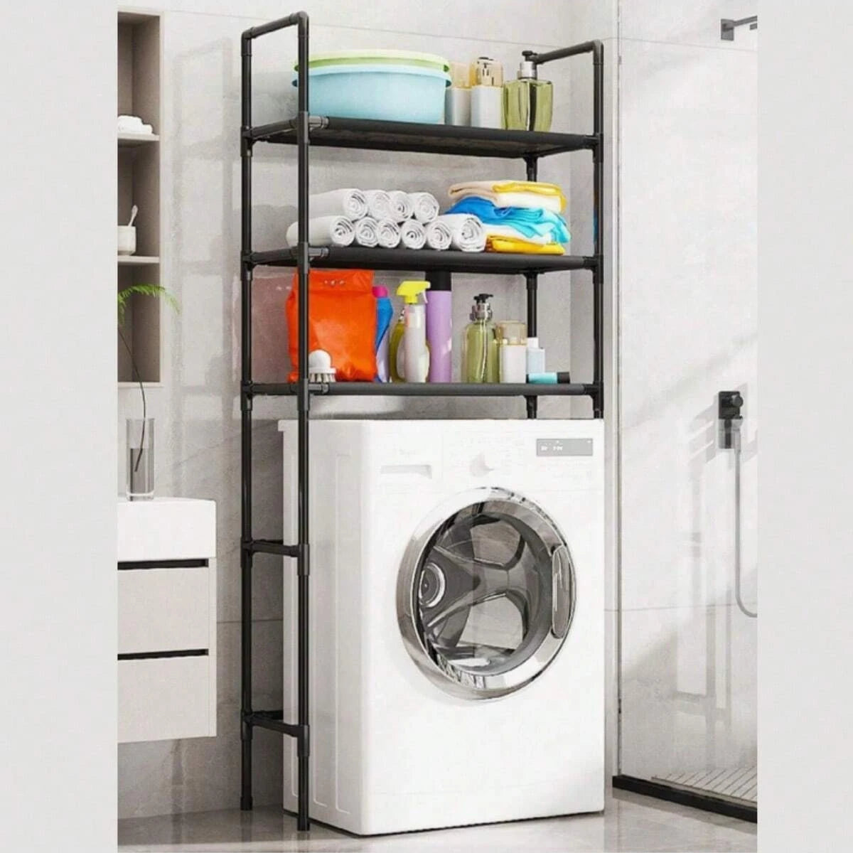 Organizador Para Baño Lavadora Rack Estante Sanitario Repisa