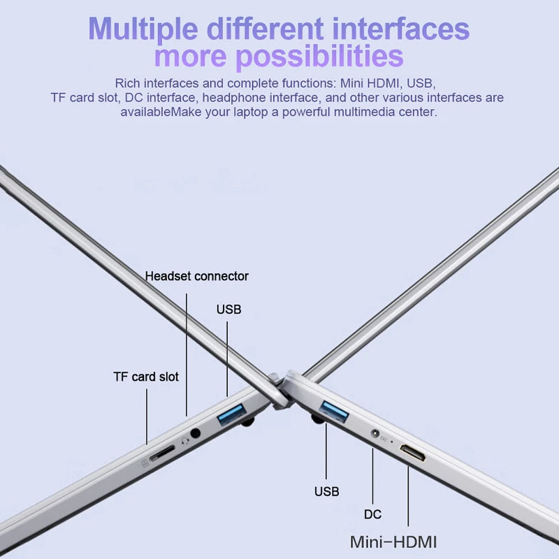 Ordenador Portátil de 15,6’’ – 16GB RAM, 2TB SSD, Intel N3700, Windows 11 Pro