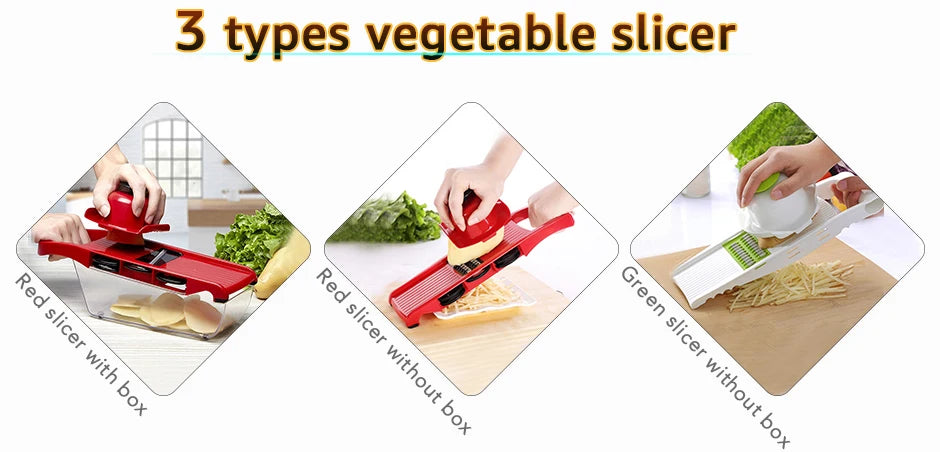 Rallador cortador de vegetales 6 en 1, triturador múltiple, pelador de zanahorias, frutas y verduras