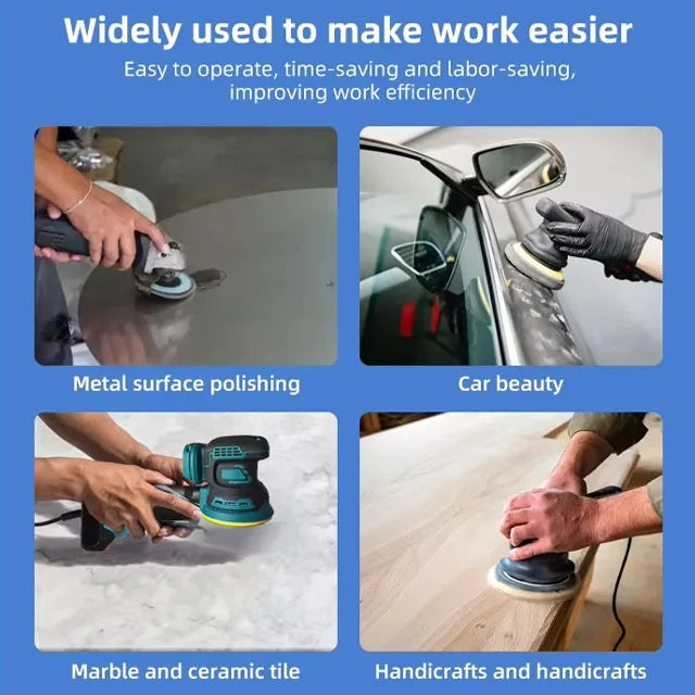 Hot Sale Brushless Lithium Electric Portable Power Tools 125mm Electric Sander for Wood