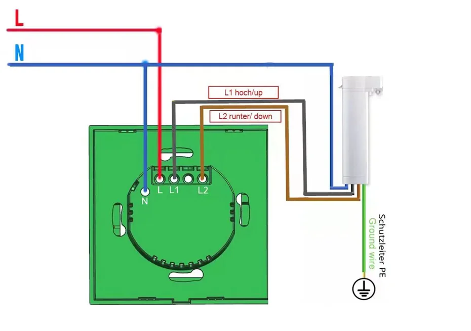 Motor de cortina eléctrico Dooya DT52S 75W, Motor fuerte motorizado de 4 cables para hogar inteligente, funciona con controladores Fibaro y red Fibaro