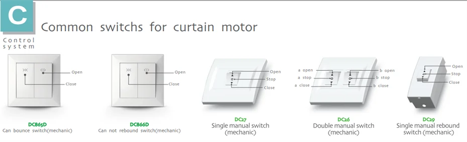 Motor de cortina eléctrico Dooya DT52S 75W, Motor fuerte motorizado de 4 cables para hogar inteligente, funciona con controladores Fibaro y red Fibaro