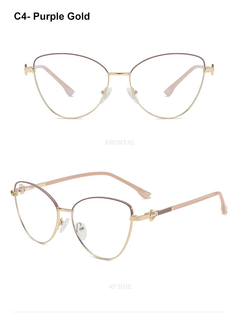 VICKY, nueva moda, Simple, ojo de gato, diseño de marco personalizado, gafas de lectura antiluz azul para mujer, prescripción personalizable