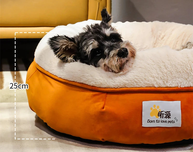 Cama de felpa de terciopelo para gatos, cesta para gatos, casa anidada, saco de dormir, perrera, camas cálidas de invierno, cojín para perros pequeños legowisko dla kota