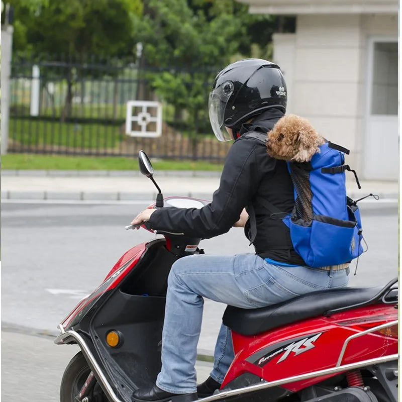 Mochila de viaje para senderismo, transportador de perros, ventilación al aire libre, transpirable, para bicicleta, motocicleta, deporte al aire libre, bolsa de malla, envío directo