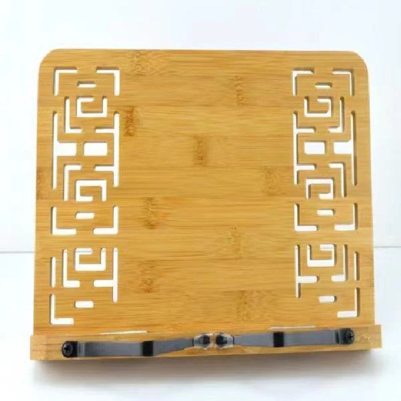 Bandeja de Soporte de Libros Ajustable y Portátil – Clips de Página para Lectura y Cocina