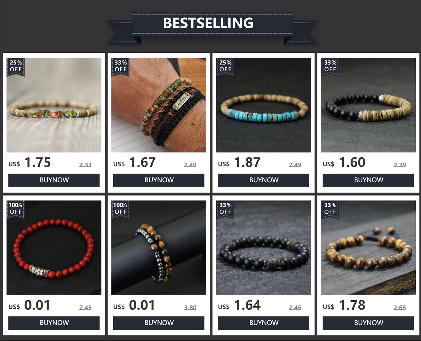 Pulsera de cuentas de madera Vintage para hombre, brazalete de piedra de obsidiana de Lava Natural, joyería de oración para meditación y Yoga, pulsera de ojo de tigre para hombre