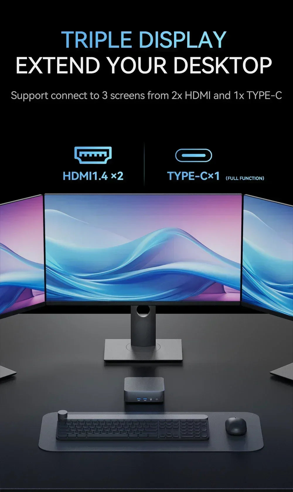 Mini PC Gamer con Windows 11 Pro – Intel Core i9, 16GB DDR4, 1TB SSD, 4K HD