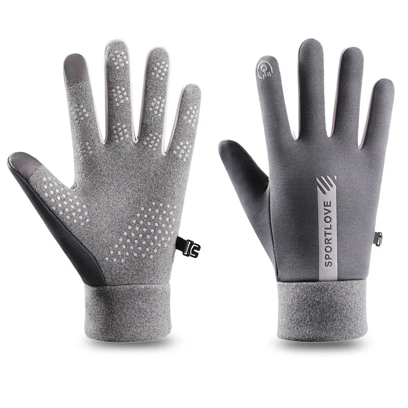 Guantes de invierno para mujer, ciclismo, bicicleta, forro polar térmico, resistencia al frío, viento, impermeable, cálidos, para correr al aire libre, esquiar