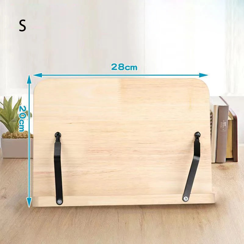 Bandeja de Soporte de Libros Ajustable y Portátil – Clips de Página para Lectura y Cocina