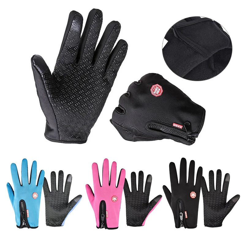 Guantes Cálidos Impermeables de Invierno – A Prueba de Viento y con Pantalla Táctil para Hombres y Mujeres