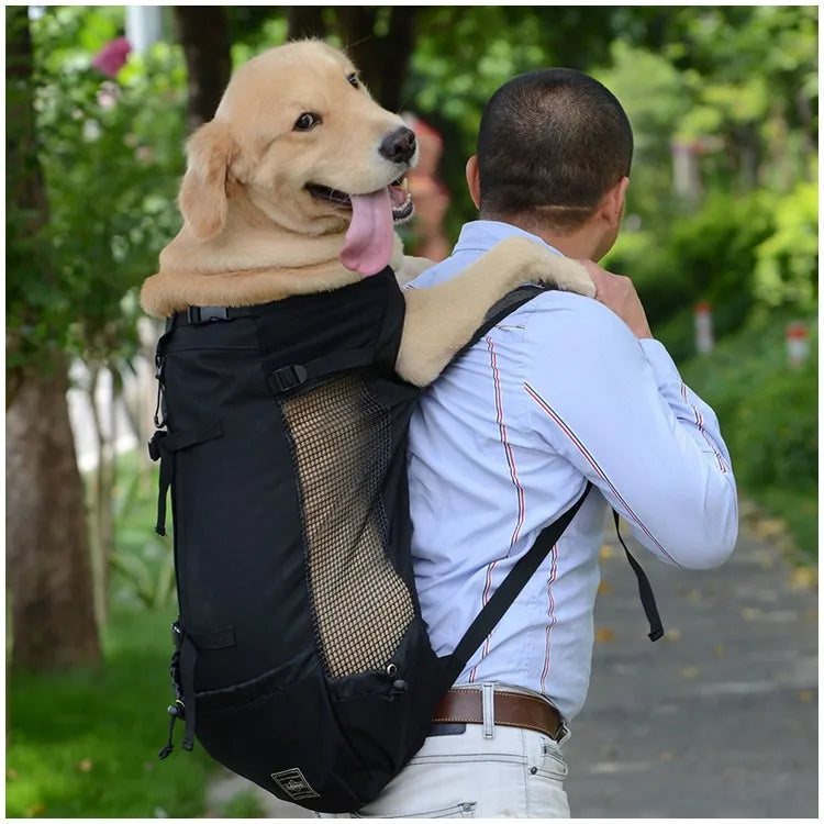Mochila de viaje para senderismo, transportador de perros, ventilación al aire libre, transpirable, para bicicleta, motocicleta, deporte al aire libre, bolsa de malla, envío directo