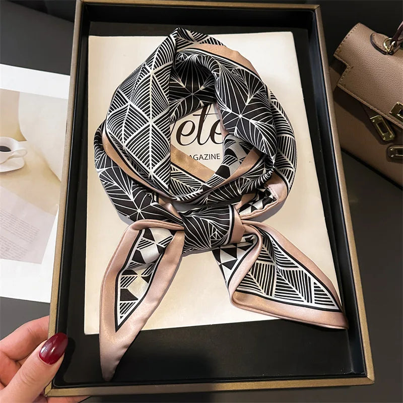 Nuevo Pañuelo de Seda Estrecho 14x147 cm – Versátil y Elegante para Mujer