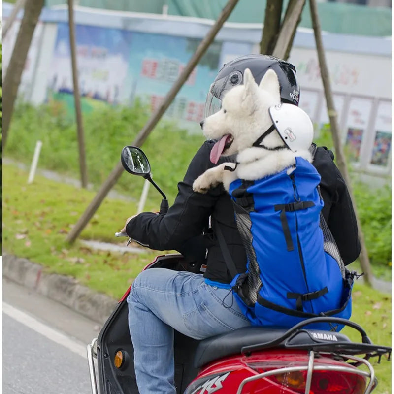 Mochila de viaje para senderismo, transportador de perros, ventilación al aire libre, transpirable, para bicicleta, motocicleta, deporte al aire libre, bolsa de malla, envío directo