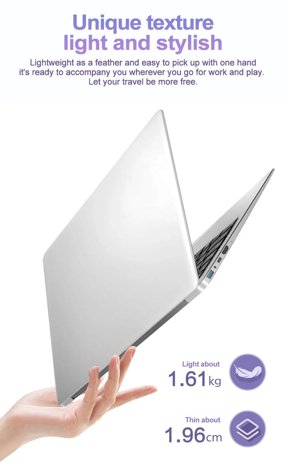 Ordenador Portátil de 15,6’’ – 16GB RAM, 2TB SSD, Intel N3700, Windows 11 Pro