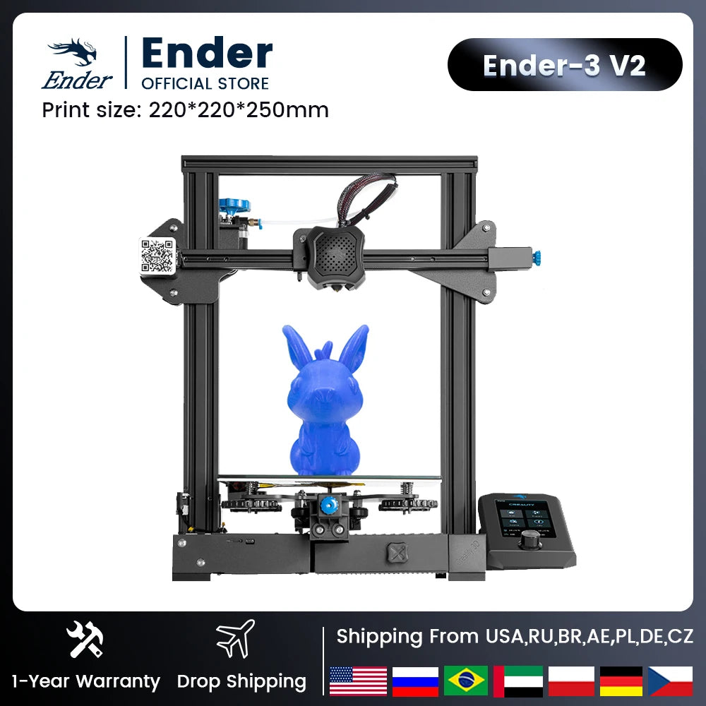 Creality 3D Ender-3 V3SE – Impresora 3D FDM de Alta Velocidad, Versión Mejorada