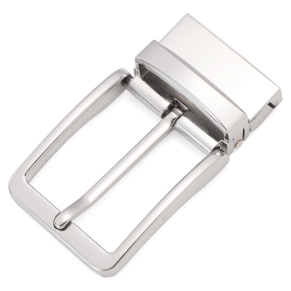 Cinturón de Cuero Genuino para Hombre – Estilo de Lujo con Hebilla Automática de Diseñador