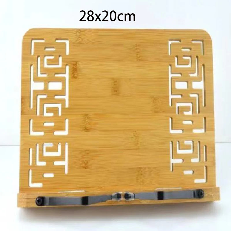 Bandeja de Soporte de Libros Ajustable y Portátil – Clips de Página para Lectura y Cocina