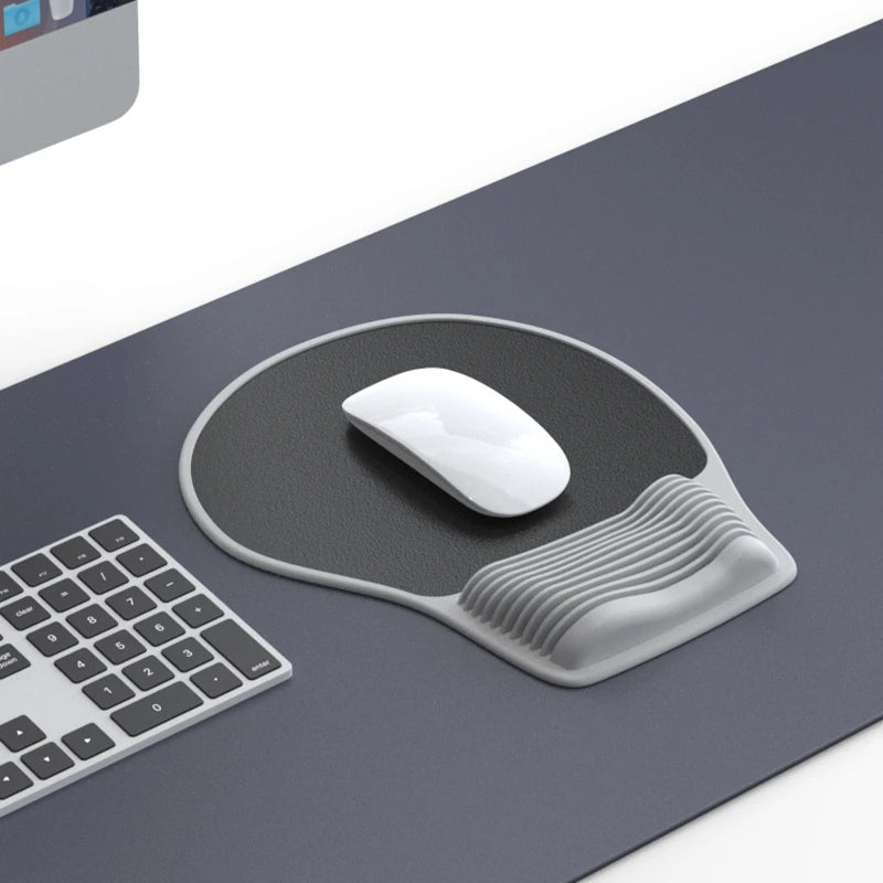 Alfombrilla ergonómica para ratón, soporte para muñeca, cómoda alfombrilla para ratón, alfombrilla para ratón de Gel para aliviar el dolor en la muñeca, ordenador portátil, oficina