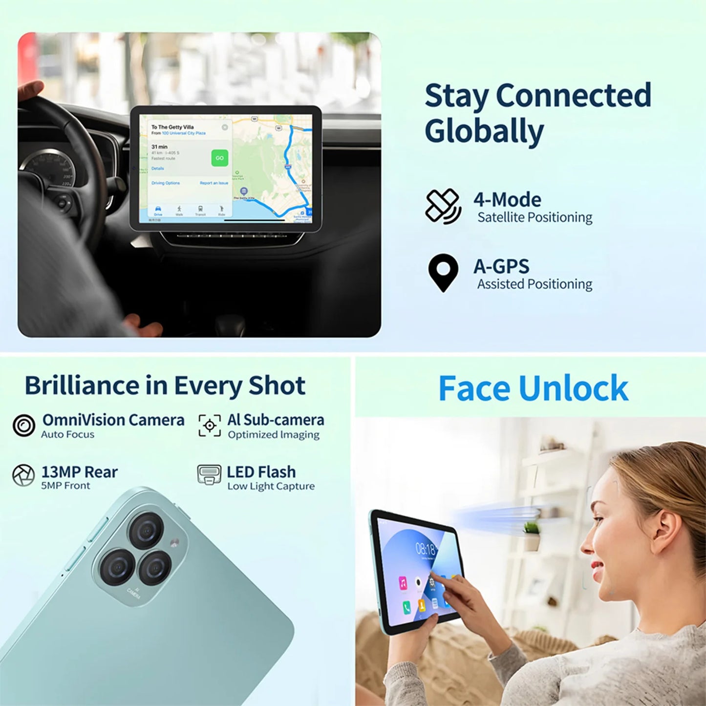 Q10 Tablet Android 14 de 11’’ – Octa Core, 12GB RAM, 128GB ROM, 5G y Dual 4G LTE