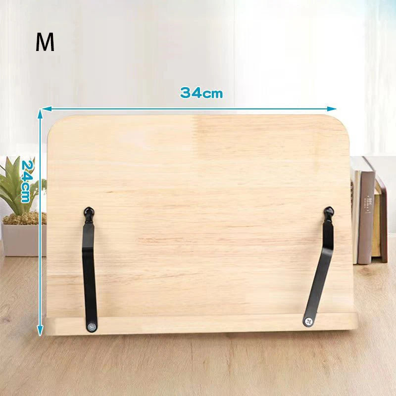 Bandeja de Soporte de Libros Ajustable y Portátil – Clips de Página para Lectura y Cocina