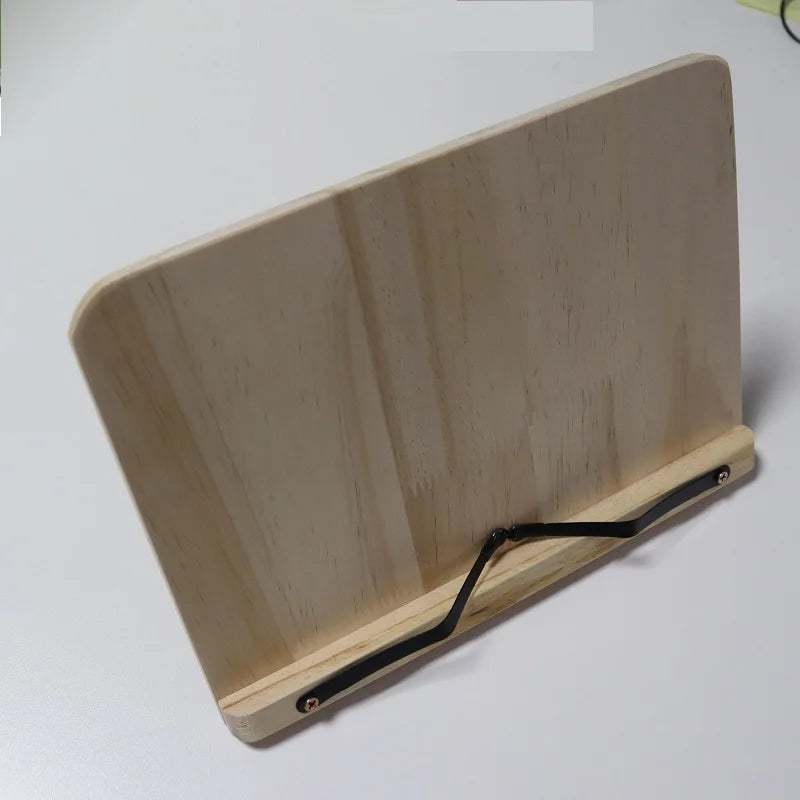 Bandeja de Soporte de Libros Ajustable y Portátil – Clips de Página para Lectura y Cocina