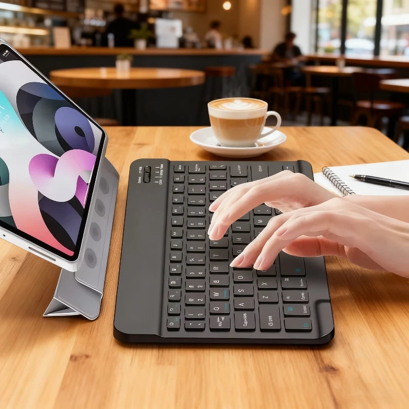 Teclado Bluetooth Teclado inalámbrico de 84 teclas Compatible con tabletas iPad Samsung Xiaomi de 7/10 pulgadas y teclado Mini iPad para iPad