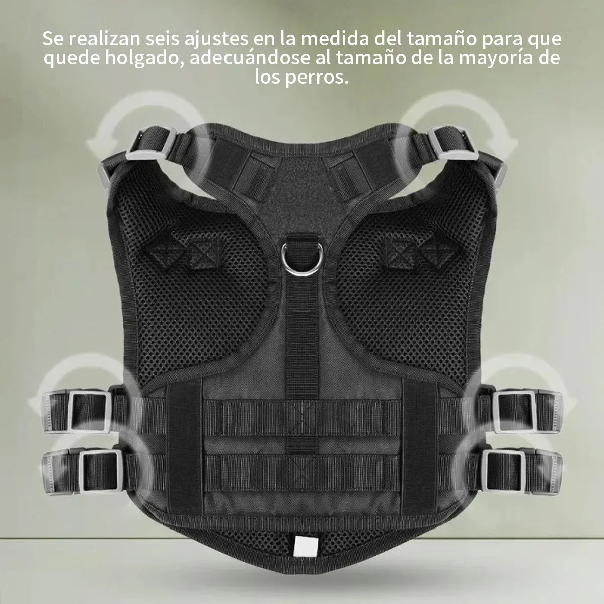 Collares para perros Arnés Chalecos grandes Correa para mascotas Arnés de seguridad para perros grandes, chaleco de entrenamiento para mascotas de Bulldog Francés, Pastor Alemán y Perro Malinois, accesorios para perros