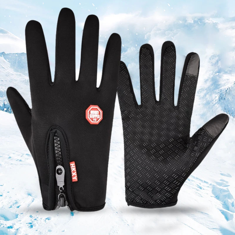 Guantes Cálidos Impermeables de Invierno – A Prueba de Viento y con Pantalla Táctil para Hombres y Mujeres