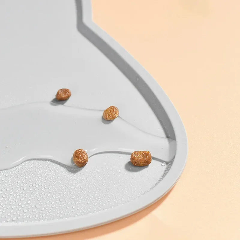 Alfombrillas de silicona de calidad alimentaria para gatos, antisuciedad, fáciles de limpiar, para gatos y perros, a prueba de agua, almohadilla antideslizante para mascotas