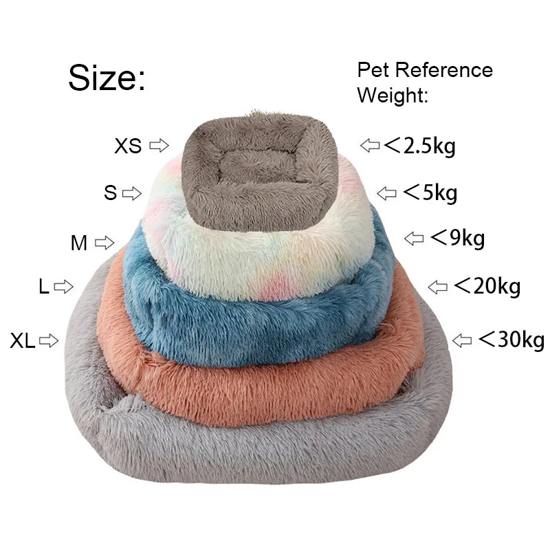 Cama rectangular de felpa para perros, estera cálida de invierno, cama para perros y gatos pequeños, medianos y grandes, perrera, cojín para gatos, accesorios para sofá para mascotas