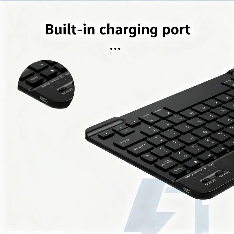 Teclado Bluetooth Teclado inalámbrico de 84 teclas Compatible con tabletas iPad Samsung Xiaomi de 7/10 pulgadas y teclado Mini iPad para iPad