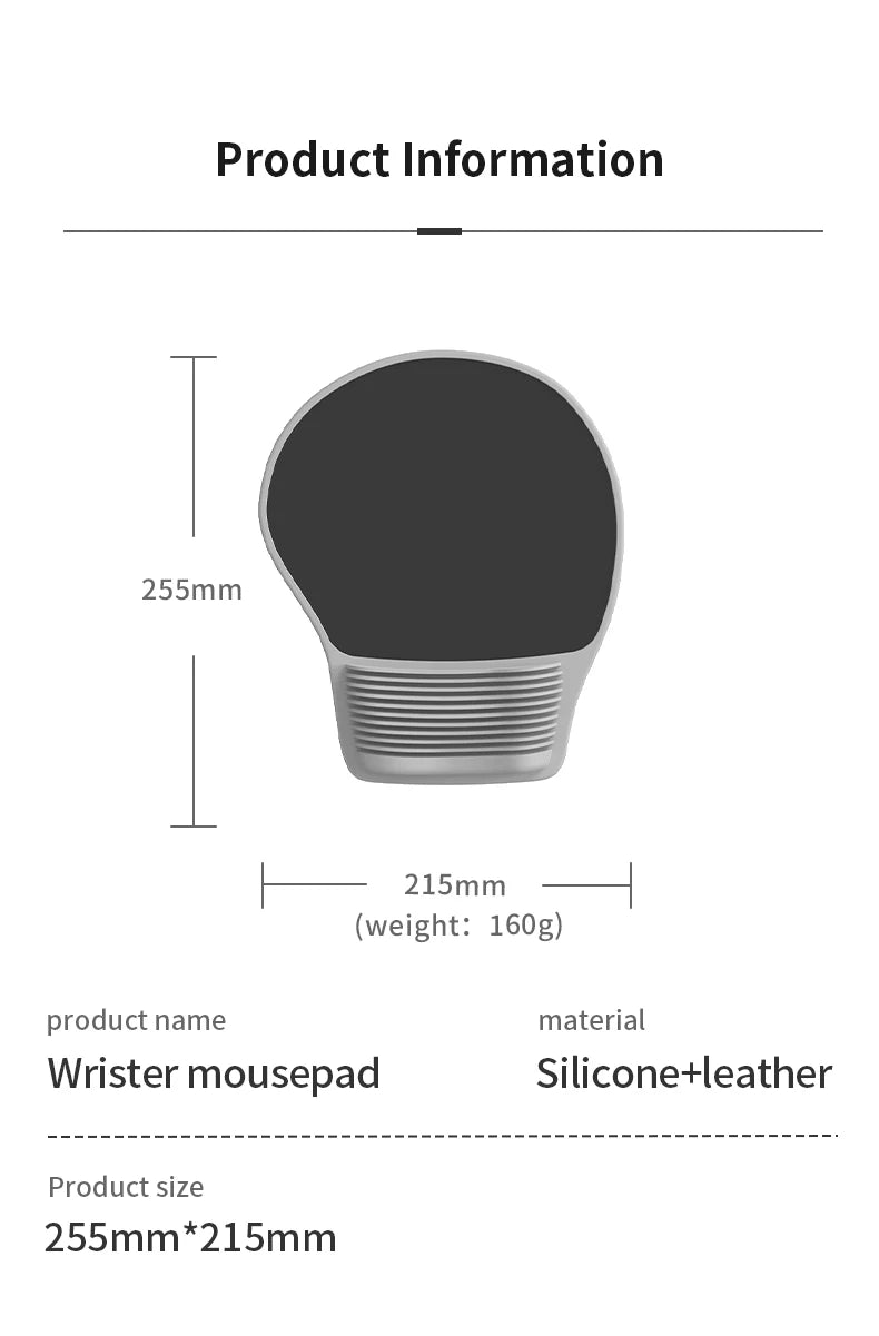 Alfombrilla ergonómica para ratón, soporte para muñeca, cómoda alfombrilla para ratón, alfombrilla para ratón de Gel para aliviar el dolor en la muñeca, ordenador portátil, oficina