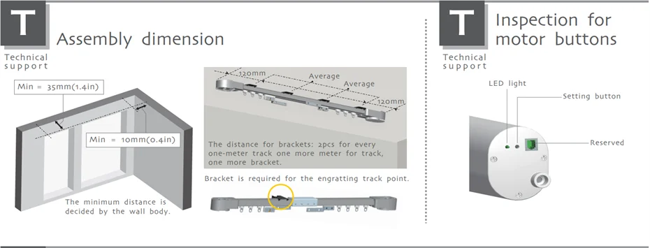 Motor de cortina eléctrico Dooya DT52S 75W, Motor fuerte motorizado de 4 cables para hogar inteligente, funciona con controladores Fibaro y red Fibaro