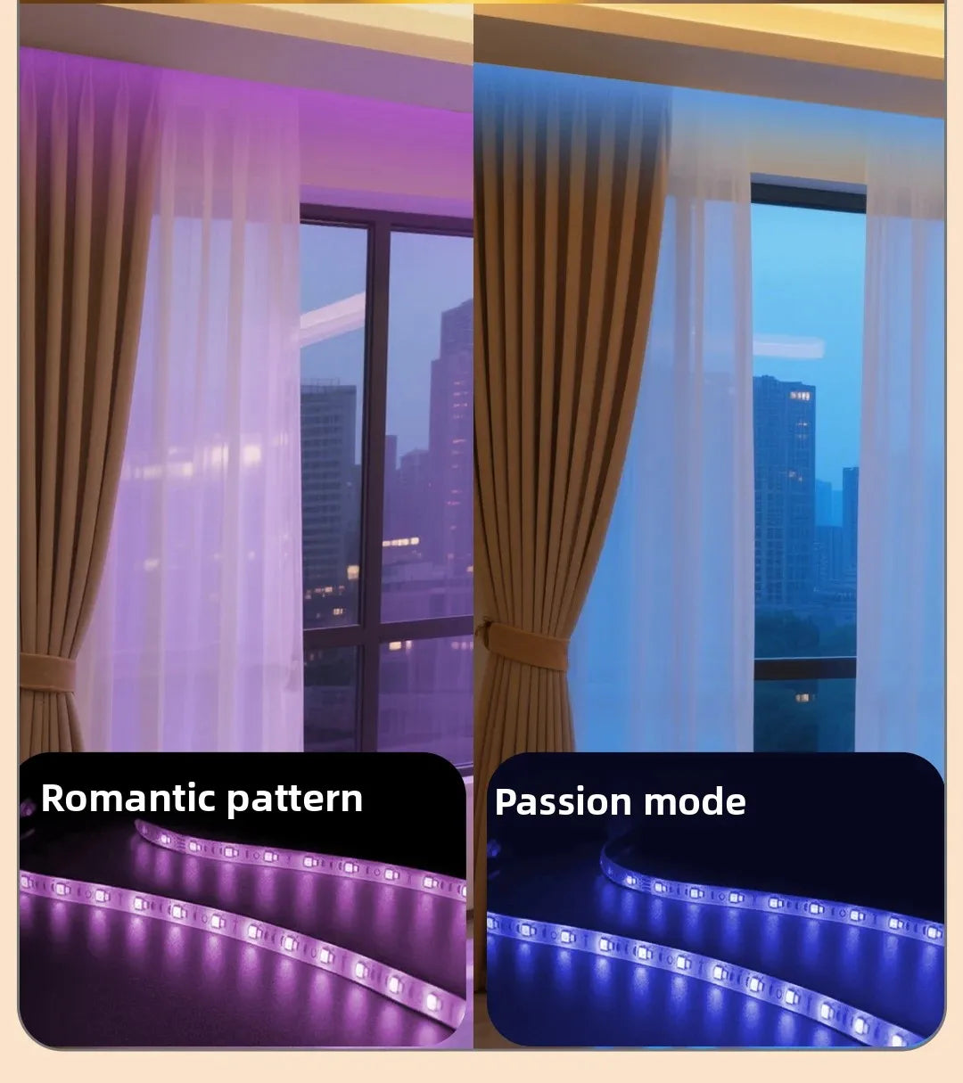 Cortinas eléctricas inteligentes con Control de voz y pista deslizante silenciosa para dormitorio, revestimientos de ventanas automáticos con luz ajustable