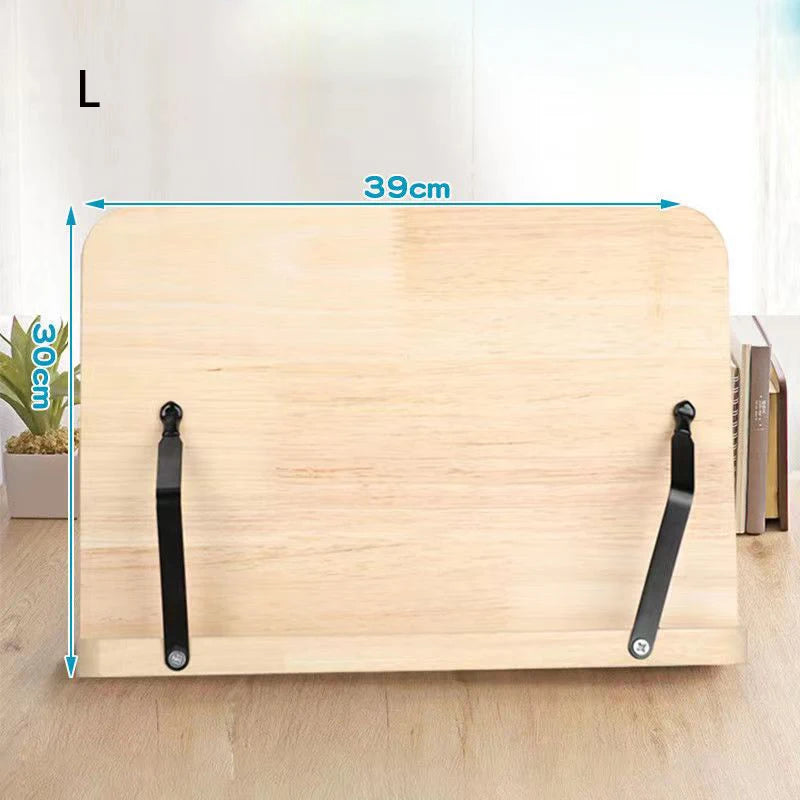 Bandeja de Soporte de Libros Ajustable y Portátil – Clips de Página para Lectura y Cocina