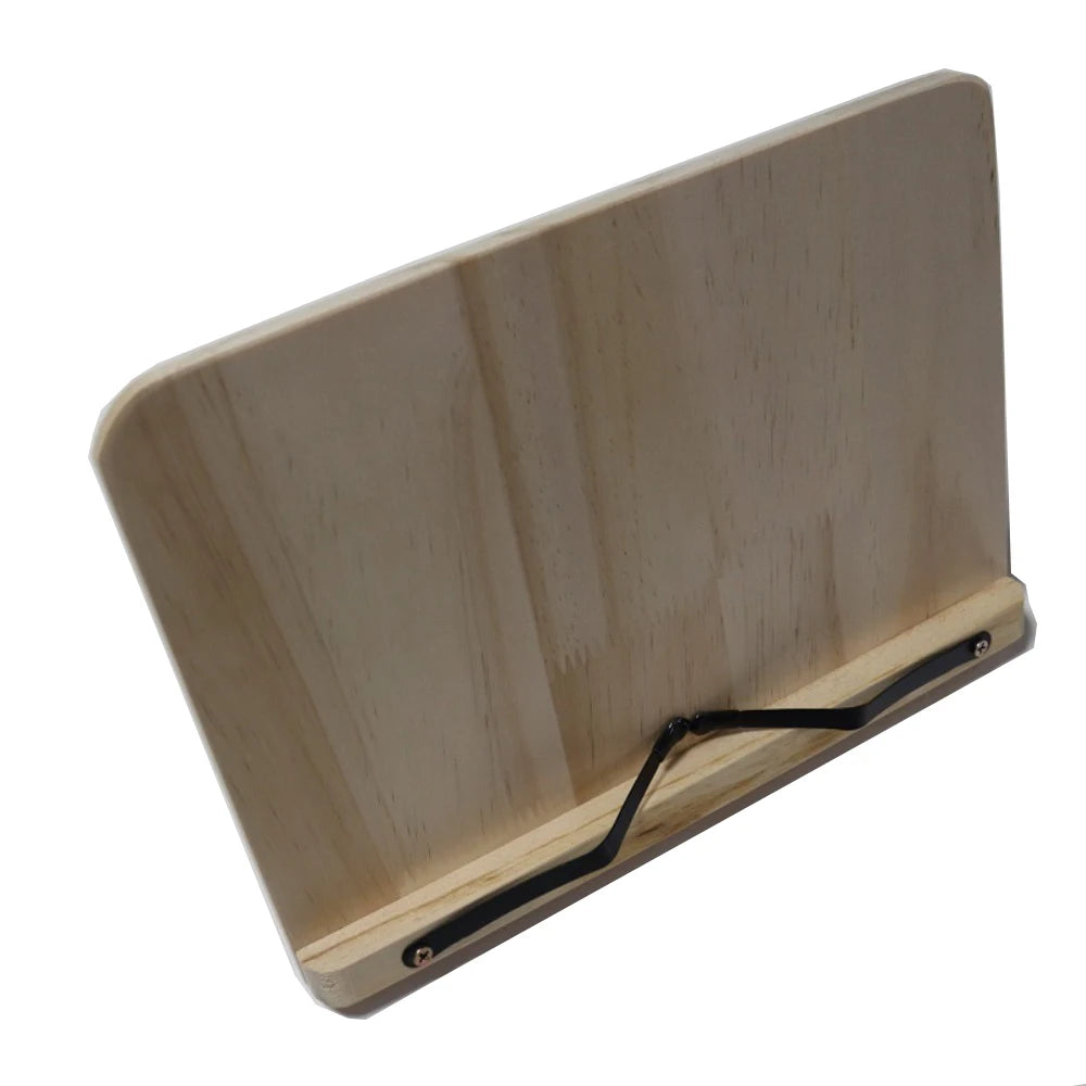 Bandeja de Soporte de Libros Ajustable y Portátil – Clips de Página para Lectura y Cocina