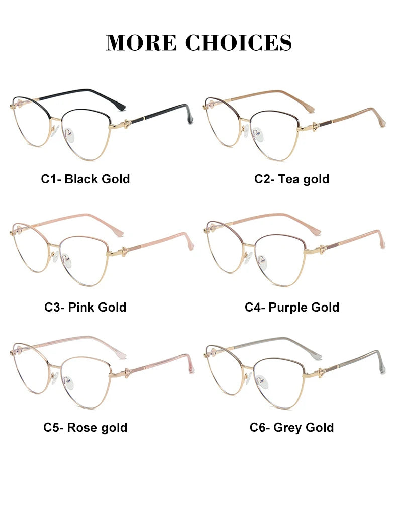 VICKY, nueva moda, Simple, ojo de gato, diseño de marco personalizado, gafas de lectura antiluz azul para mujer, prescripción personalizable