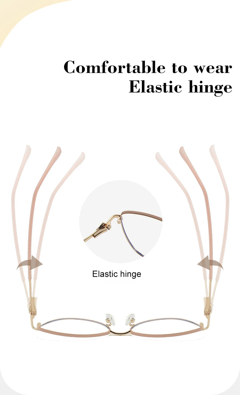 VICKY, nueva moda, Simple, ojo de gato, diseño de marco personalizado, gafas de lectura antiluz azul para mujer, prescripción personalizable