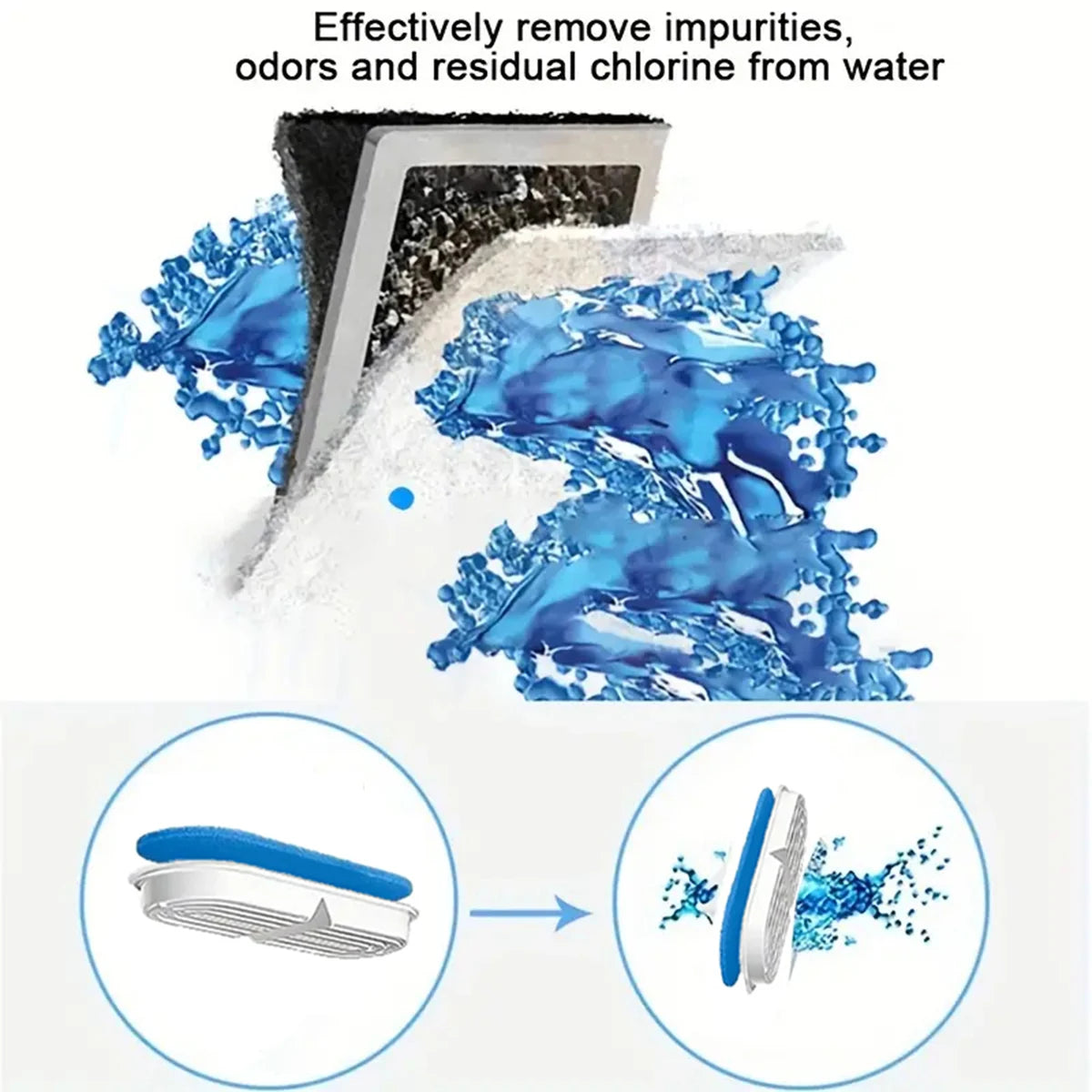 Fuente de agua con filtro automático para mascotas, bebedero eléctrico silencioso con USB, bebedero de recirculación